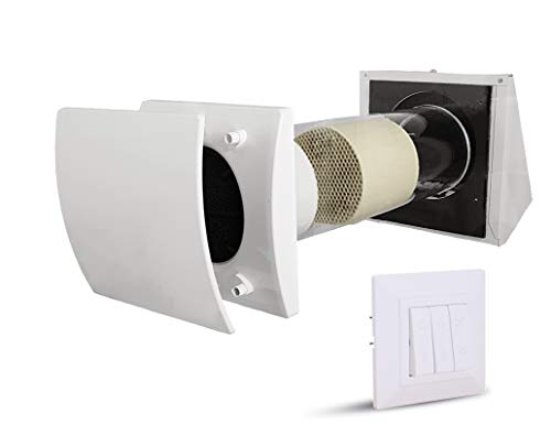 Dezentrale Wohnraumlüftung Ø 150mm inkl. Schalter bis zu 90% Wärmerückgewinnung von Alnor