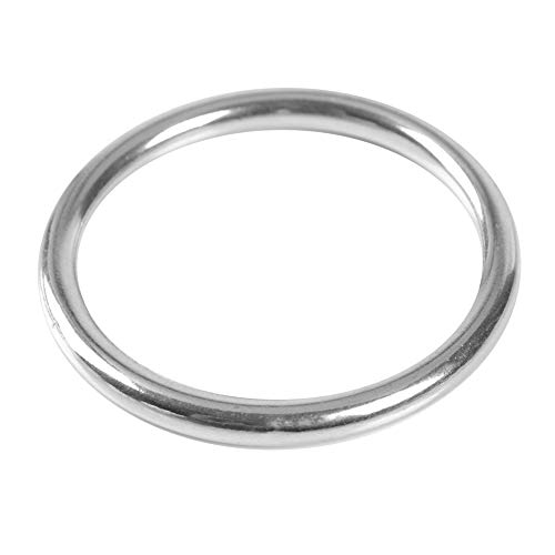 1 Stück Schweißen O-Ring 304 Edelstahl Ring Durchmesser 3mm O Ring für Yoga Hängen Tauchen Marine Boot Pet Kragen( 3*40mm) von Alomejor