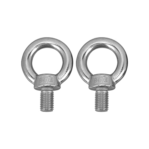 2Pcs Edelstahl Hebering Ringschraube Heavy Duty M16/M18/M20 Marine Grade Ringschraube Schrauben Hebeöse Mutter(M16) von Alomejor