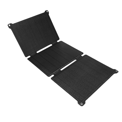 Alomejor 30W Solarpanel Ladegerät Leichtes ETFE Monokristalline Silikon -Solarladegerät für Reisen von Alomejor