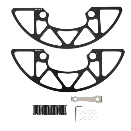 Alomejor 38-40T Positive Negative Zähne Bergzyklus Einer Scheibe Kabarket-Kettenschutzschutz für das Zyklusfahrer (Black) von Alomejor