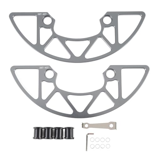 Alomejor 38-40T Positive Negative Zähne Bergzyklus Einer Scheibe Kabarket-Kettenschutzschutz für das Zyklusfahrer (Ti-Farbe) von Alomejor
