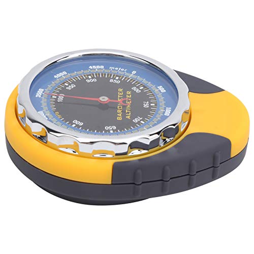 Alomejor 4 in 1 Multifunktions Hand Höhenmesser-Barometer MIT/Kompass-Thermometer für Wander Camping im Freien von Alomejor
