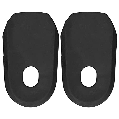 Alomejor 5 Farb Silicon Kurbel Cover -Set Kompatibel mit Verschiedenen Marken -Aluminium Legierungskurbeln (Black) von Alomejor
