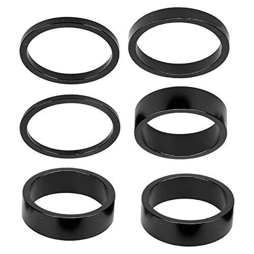 Alomejor 6 Stücke in Aluminium -Legierungsrad -Bike Gopybar mit 28,6 Mm / 1,1 Zoll Berg für Gabel (Black) von Alomejor