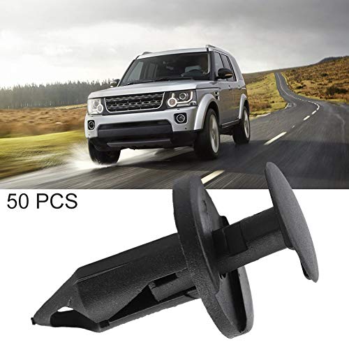Alomejor ANR2224 Premium Auto -Stoßfänger -Clips für Range Fit für Rover 4.0 (P38), Einfache Entfernung für Spoiler an der Vorderseite, 200% Schwarzer PA66 POM (Fünfzig packungs) von Alomejor