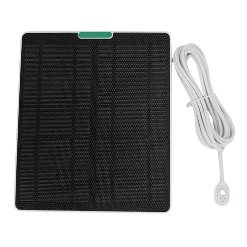 Alomejor ARLO Pro 5S Solar Panel Ladegerät, Zuverlässige 10W ETFE Monokristalline Silizium -Überwachungskamera Solarpanel für den Außenbereich Im Freien (WHITE) von Alomejor