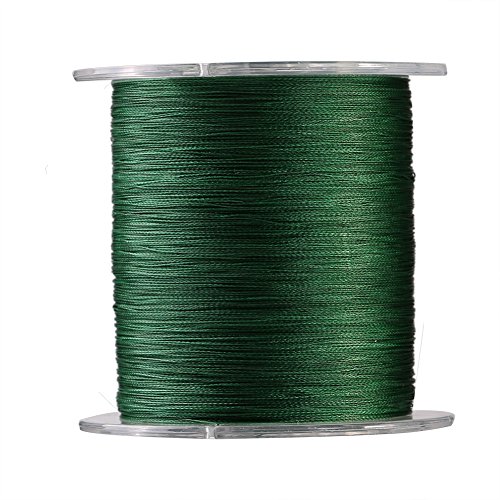 Alomejor Angelschnur 300m 4 STR?nge geflochtene Fischschnur super stark Multifilament 9 Gr??en Gr¨¹n (8-gr¨¹n) Angel Line f¨¹r Fischfang von Alomejor