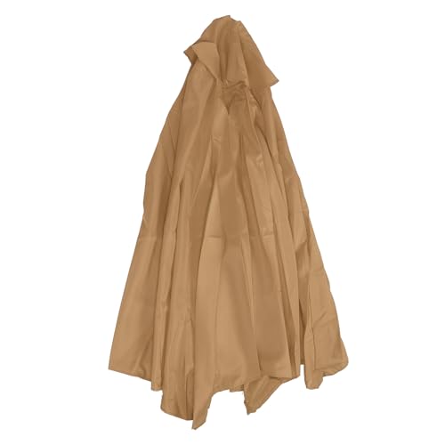 Alomejor Außenschirde Ersatz für Baldachin, 270 cm Polyester Sonnenschattenabdeckung für 6 Rippen Regenschirme Patio Gartenpool -Austausch Stoff (Kaffee) von Alomejor