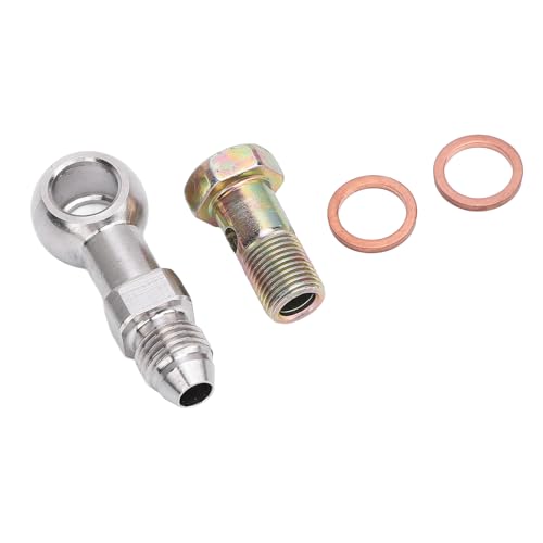 Alomejor Banjo Screw/Fastener Kit Banjo -Adapteranschluss Edelstahl 4an Bis 1/8 Zoll NPT mit Sicherem Anschluss für Flüssigkeitsströmungsregelsysteme von Alomejor