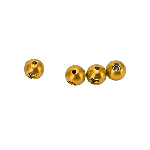 Alomejor Bike -Kabel -Endkappen Langlebige Bremskabel End Crimps für Mountain Bike Road und Verhindern Sie die Interne Kabelspaltung für Alle Fahrräder (Gold) von Alomejor