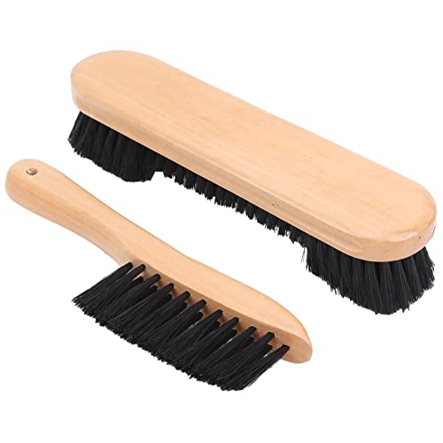 Alomejor Billardtischreinigung Zubehör Holz 8,5 Zoll Pinsel 9 -Zoll -Schienenbürste, Filzlebensdauer, Geeignet für Billardtischbesitzer Holz+PVC von Alomejor