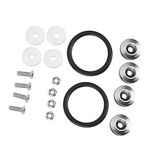 Alomejor Buntes Schnelles Freisetzungs -Montage -Kit Robust, Leichtes Leichtes für Autobumper Stam Mud Guard Deckel mit Gummiringen für die Ästhetikverbesserung (Ti) von Alomejor