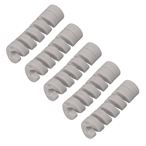 Alomejor Buntes Spiralfahrradrahmen Schutzmanga Schutz Manga-Spiel, TPR Elastic Gummi Material für Bremsleitung Schutz, 4-5 Mm Kabel, Schwarz Blau Farbe Blau Grau Farbe (Gray) von Alomejor