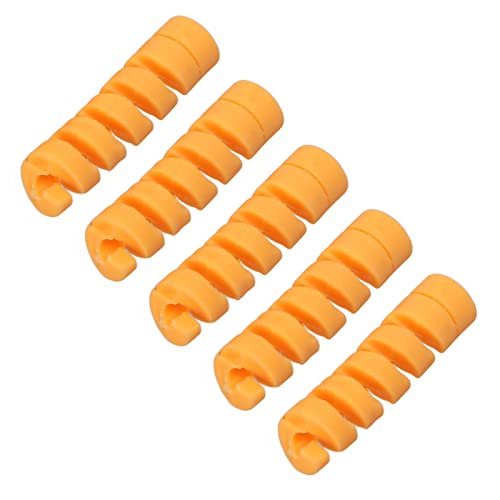 Alomejor Buntes Spiralfahrradrahmen Schutzmanga Schutz Manga-Spiel, TPR Elastic Gummi Material für Bremsleitung Schutz, 4-5 Mm Kabel, Schwarz Blau Farbe Blau Grau Farbe (Yellow) von Alomejor