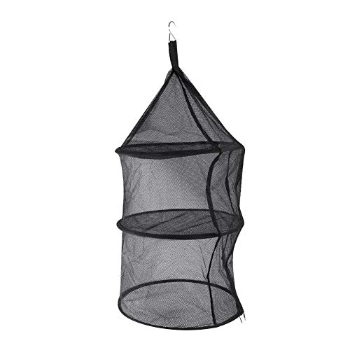 Alomejor Camping Dry Net 3 Schicht Faltbar Tragbar Hängende Mesh Dish Rack Regal Lebensmittel-Storage Net Korb für BBQ Geschirr Gemüse Fisch Obst von Alomejor