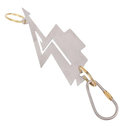 Alomejor Camping -Laternenhaken, Titanlegungslegierung Dual -Klemme Drehschalter mit Einstellbarem Winkel für das Zeltrucksackfischen von Alomejor