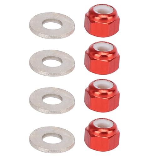 Alomejor Compact Blue Aluminium Wheel Mut (Rot A949-49R) von Alomejor