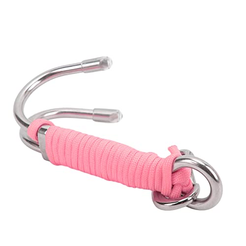 Alomejor Drift Hook Scuba Diving Double Dual Edelstahl - Zuverlässiges Werkzeug Zur Aufrechterhaltung des Standorts Unter Wasser (PINK) von Alomejor