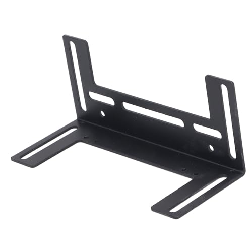 Alomejor Edelstahl -Computerkühlerlüfterhalter Metall PC -Lüfterhalterung Erweiterte Kühlleistung Easy Setup mit Befestigungsschrauben für 8 Cm 9 Cm 12 Ventilatoren (BLACK) von Alomejor