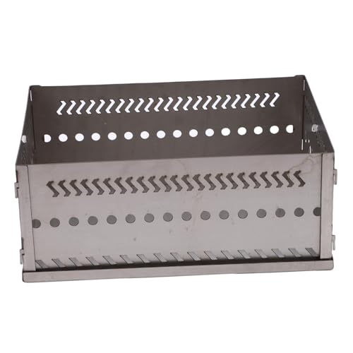 Alomejor Edelstahlstahlkorb mit Unterschiedlichen Sauna -Anwendungen mit Einer Hohen Ladung von 50 Kg, Schnelle Konfiguration für das Camping -Grillen für Heimcamping zu Hause (SL 300) von Alomejor