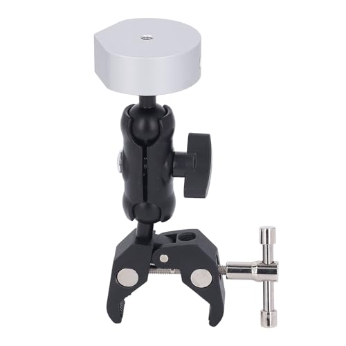 Alomejor Einstellbare Klemmmontage RV Leiter Mount Dual Ball Head für RV -Anhängeryacht mit ABS und Aluminiumlegierung Material 2,1 Zoll Maximalklemme Größe von Alomejor