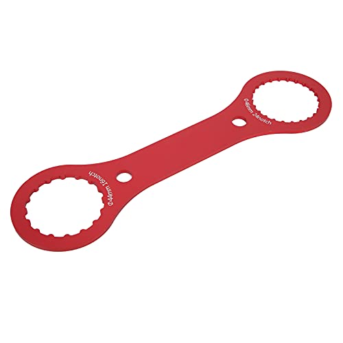 Alomejor Fahrrad BB -Schraubenschlüssel Hartes Aluminium -Legierungs Bottom Halter Halterung für Mountainbike Reparatur, 16/24 Notch BB Installation Remover Werkzeug für GXP PROWHEEL Dub, 1 X (Rot) von Alomejor