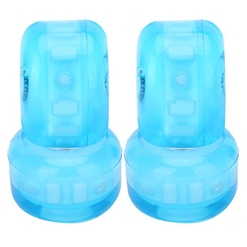 Alomejor Fine Workmanship Professional Wheel 52mm Hoch Elastisches Antiskid Kein Geräusch für -Player 4pcs Set (Blue) von Alomejor
