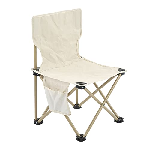 Alomejor Fischereiklappstuhl Tragbare Campingmöbel für Beige Patios Pools (Große Größe) von Alomejor