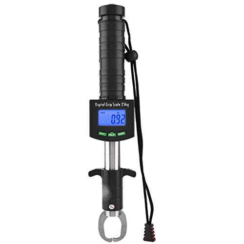Alomejor Fischgreifer mit LED-Anzeige Multifunktionale Digitale Fischgriff Waage Werkzeuge 25 kg 55 LB Elektronische Steuerung Grabber Fischlippengriff mit 1M Band Alomejor Fischgreifer mit LED-Anzeige Multifunktionale Digitale Fischgriff Waage Werkzeuge 25 kg 55 LB Elektronische Steuerung Grabber Fischlippengriff mit 1M Band von Alomejor