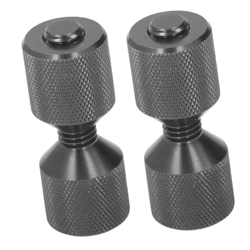 Alomejor Flansch -Alignment -Stift Doppel Loch Ausrichtung Stift 2pcs Flansch Alignment Werkzeug mit M12 Gewinde 6061 Aluminium für 0,5 Bis 14 Zoll 150 Lb Flansche Automobilschiffs (BLACK) von Alomejor