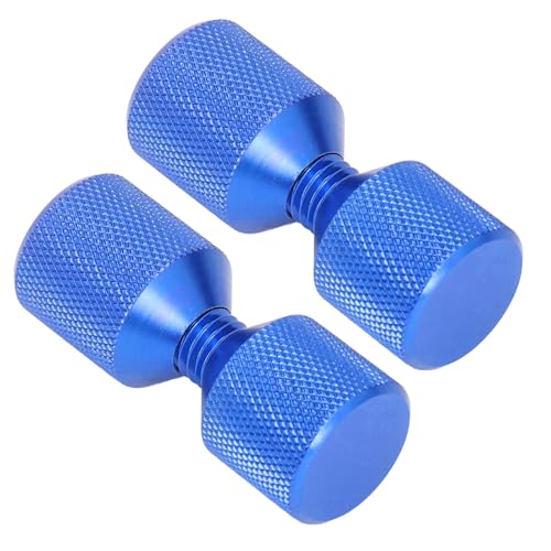 Alomejor Flansch -Alignment -Stift Doppel Loch Ausrichtung Stift 2pcs Flansch Alignment Werkzeug mit M12 Gewinde 6061 Aluminium für 0,5 Bis 14 Zoll 150 Lb Flansche Automobilschiffs (Blue) von Alomejor