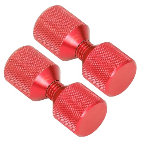 Alomejor Flansch -Alignment -Stift Doppel Loch Ausrichtung Stift 2pcs Flansch Alignment Werkzeug mit M12 Gewinde 6061 Aluminium für 0,5 Bis 14 Zoll 150 Lb Flansche Automobilschiffs (Rot) von Alomejor