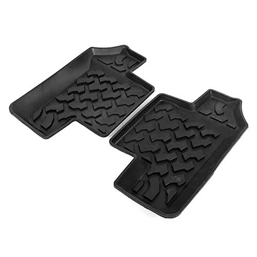 Alomejor Gummi Hintere Bodenmatten Nicht-Schlupftür-Fußpolsterautos Heck-Liner-Matte mit Verbessertem Komfort Anti-Rutsch-Design für JK 2 Türen 2007-2017 Alomejor Gummi Hintere Bodenmatten Nicht-Schlupftür-Fußpolsterautos Heck-Liner-Matte mit Verbessertem Komfort Anti-Rutsch-Design für JK 2 Türen 2007-2017 von Alomejor