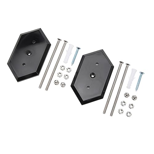 Alomejor Hervorragende Räderunterstützung für Nachhaltige Lagerunterstützung, 2 Display -Kleiderbügel für Schlafzimmer und Garage, Acryl -Level Halter (Black) von Alomejor