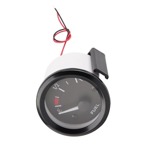 Alomejor Hochempfindlichkeit Kraftstoffspiegel LED -Meter Langlebiger Edelstahlschale 12V für Benzinautos Geeignet von Alomejor