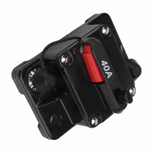 Alomejor Hochtechnologie-Inline-Power Breaker, Selbstversicherung für Auto-Audio, Nachhaltig und Praktisch, für den Außengebrauch Im Freien (40A) von Alomejor