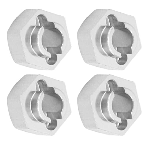 Kit Kit Key Cross Cross in Exquisiten Aluminiumlegierung, Einfach zu Installierende Wartungsteile für das SCX24 1/24 RC Axialauto (SILVER) von Alomejor