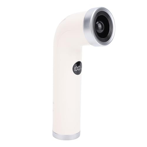 Alomejor Kleiner Tragbarer Bladerloser Handheld -Lüfter, 100 Geschwindigkeiten und Intelligentes Display, Wiederaufladbare Kühlung für den Einsatz Im Freien Im Freien (Aprikosenfarbe) von Alomejor