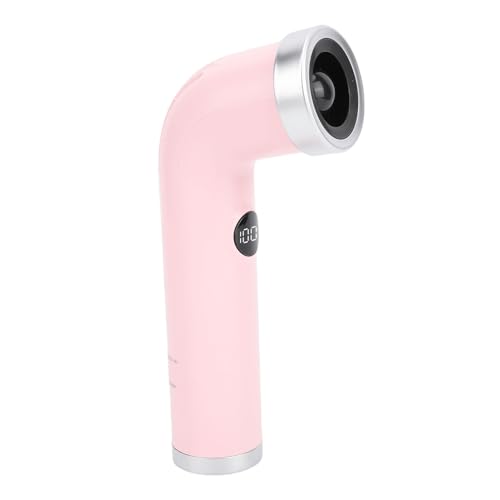 Alomejor Kleiner Tragbarer Bladerloser Handheld -Lüfter, 100 Geschwindigkeiten und Intelligentes Display, Wiederaufladbare Kühlung für den Einsatz Im Freien Im Freien (PINK) von Alomejor