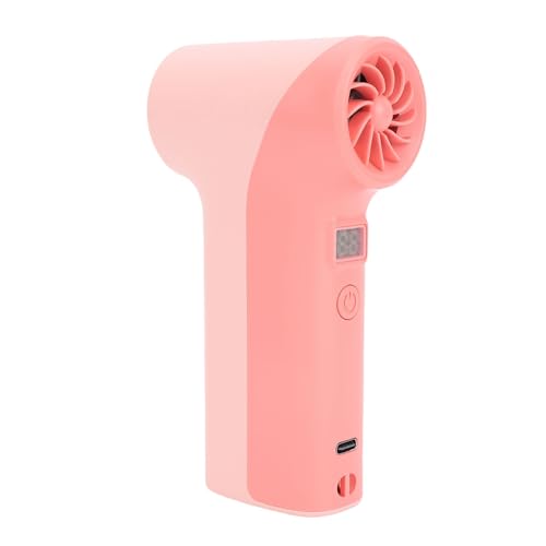 Alomejor Kompaktaufladbarer Handheld - -Lüfter mit 5 Windgeschwindigkeitsniveaus für die Verwendung von Zuhause und Büro (Rosenate) von Alomejor