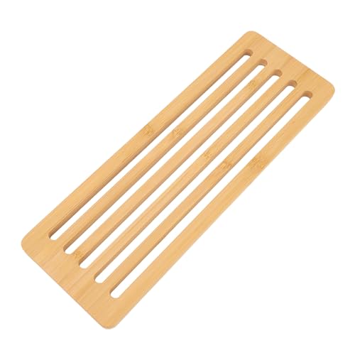 Alomejor Kompaktes Leichtes Camping Tisch Brett aus Bambus Oideae, Polierte Oberfläche mit Glatten Ecken für Teehäuser (Entwässerungsbrett) von Alomejor