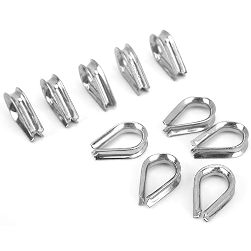 Alomejor Korrosionsbeständige 3mm Edelstahldrahtseilklemmen Set-einfach zu Bedienende Bootshülsenklammern für Drahtseilhosen Alomejor Korrosionsbeständige 3mm Edelstahldrahtseilklemmen Set-einfach zu Bedienende Bootshülsenklammern für Drahtseilhosen von Alomejor
