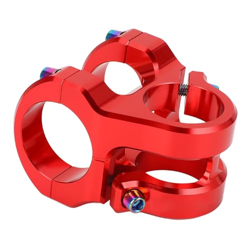 Alomejor Kurzzyklus -Stiel, Aluminiumlegierung CNC Leichter Lenkerstamm mit 31,8 Mm Klemmdurchmesser für DIY Mountain Cycling (Rot) von Alomejor