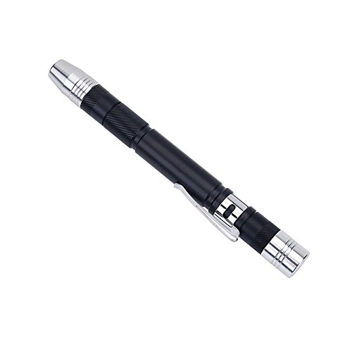 Alomejor LED Taschenlampe Mini Tragbare Superhell Taschenlampe mit Weiß & Lila Licht für Reisen von Alomejor