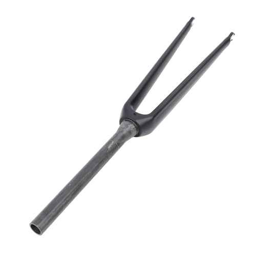 Alomejor Leichte 700C-Carbonfaser-Fahrrad-Vordergabel, Konisches Rohr, Schnellspanner-Felgenbremse, Verlängerte Starre Gabel für Rennräder (3K-Textur matt) von Alomejor