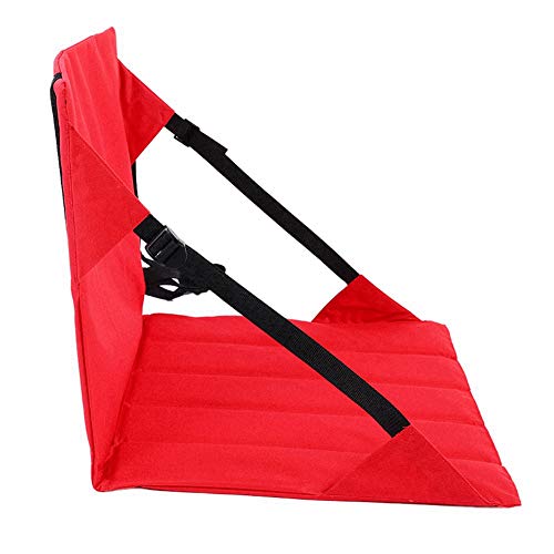 Alomejor Leichte Tragbare Picknickmatte mit Maschetasche für Aufbewahrung - Faltbares Kissen Im Freien - Schwarz, Blau, Rot 1pc (Rot) von Alomejor