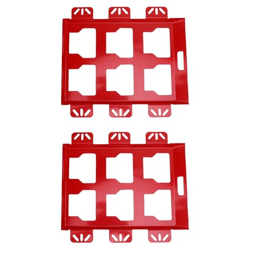 Alomejor Metal Toolbox MontagePlaat Safe Basis für Verpackungskästen, Ein Vollständiges Organisationssystem für LKW -Betten, Hütten und Mehr (Rot) von Alomejor