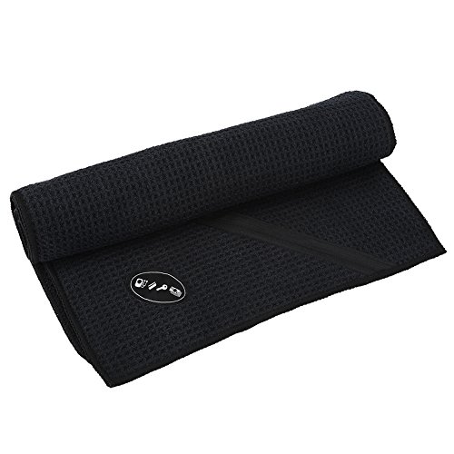 Alomejor Mikrofaser Sport Handtuch mit Tasche mit Reißverschluss Großes Reisehandtuch & Sporthandtuch für Fitnessstudio für Sauna Training Schwimmen & Yoga Training Gym Yoga(Schwatz) von Alomejor