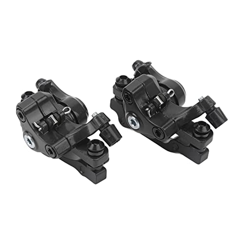 Alomejor Mountain Bike Disc Brems Kit Starke Bremskraft für Vordere und Hintere Scheibenbremsen für Fahrradscheibenbremse Ersatz Aluminiumlegierung Schwarz 2 X Scheibenbremse (Black) von Alomejor